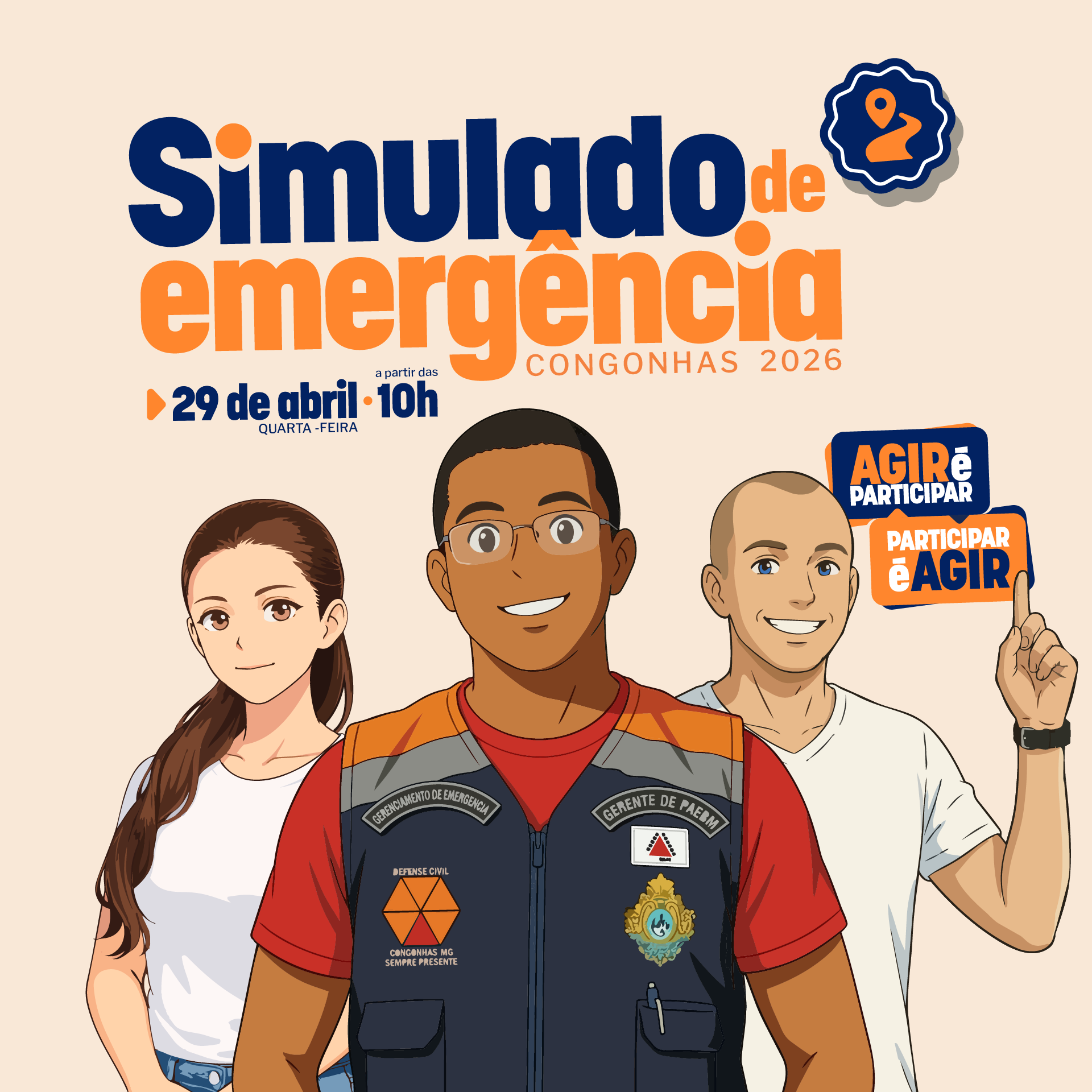 Capa divulgação do Simulado de Emergência 2026